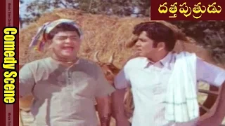 Padmanabham & Anr Funny Comedy Scene || Datta Putrudu Movie || ANR, Vaani Sri ||  MovieTimeCinema