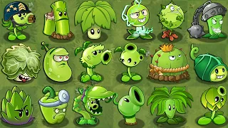 All GREEN Plants Power-Up! in Plants vs Zombies 2