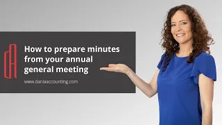 How do you prepare minutes from your annual general meeting?