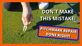 How to repair a pitchmark like a pro! | Golf tips