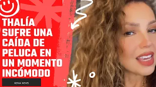 Thalía Sufre una Caída de Peluca en un Momento Incómodo