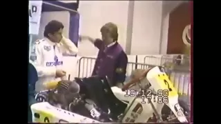 Adriane Galisteu e Ayrton Senna em Bercy 1993