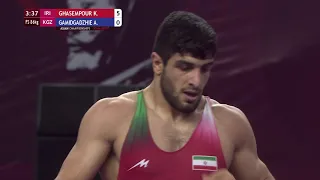 GOLD FS - 86 kg: K. GHASEMPOUR (IRI) v. A. GAMIDGADZHIE (KGZ)