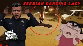 GTA 5: Franklin Found SERBIAN DANCING lady in GTA 5! 😨Shinchan Fart On Ghost 😢Ps Gamester