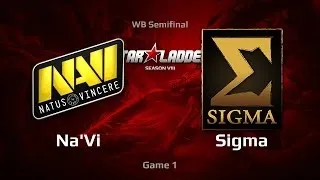 Na`Vi vs Sigma, SLTV S8 LAN Finals, WB Semifinal, Game 1