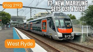 Sydney Trains Vlog 2192: West Ryde - Featuring One Of Our New Mariyung D Sets