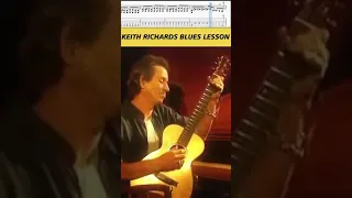 KEITH RICHARDS - BLUES LESSON - TAB