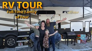 RV TOUR // Full-Time Family of Four / Fuzion Impact 415 / Tour Their Home !!!