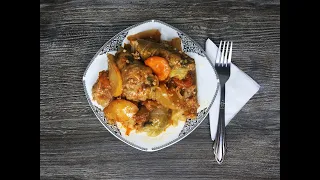 Голубцы вегетарианские (долма). ✅ Stuffed cabbage rolls vegetarian | English Subtitles