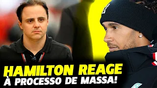 HAMILTON REAGE À ENTRADA DE FELIPE MASSA NA JUSTIÇA POR MANIPULAÇÃO DE 2008 | FÓRMULA 1 | GP EM CASA