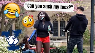 Inappropriate Conversations at Yale University 😂 *Mask Prank*