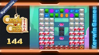 Candy Crush Saga Level 144 - Nightmarishly Hard Level - No Boosters (New Version)