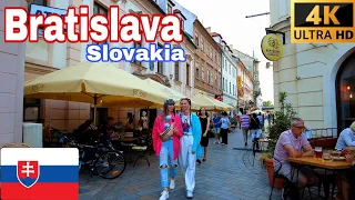 Bratislava Slovakia 4K 60fps Walking Tour | Bratislava Walk 2022 🇸🇰 - Eslovaquia