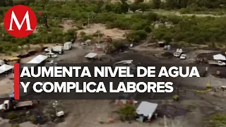 Aumenta el nivel del agua dentro de la mina con trabajadores atrapados en Coahuila