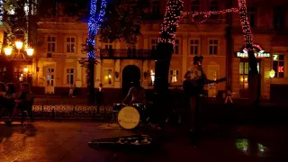 Одесса, июль 2016, уличные музыканты, Street musicians, Владимир и Maxim 1