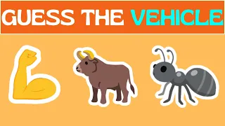 Can You Guess the Vehicle? 🚗🛵🚀 | Emoji Challenge | Guess the Word
