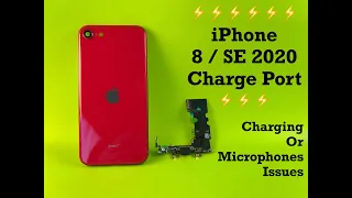 IPhone 8 (SE 2020) charging port replacement - DIY walkthrough, very detailed + narrated
