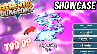 EPIC Lightning Element SHOWCASE | Elemental Dungeons Showcase & Review