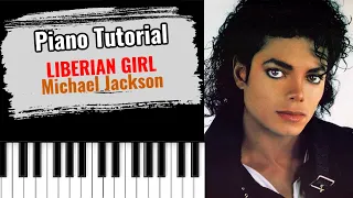 🎹 How to play "LIBERIAN GIRL" by Michael Jackson (easy piano tutorial lesson)