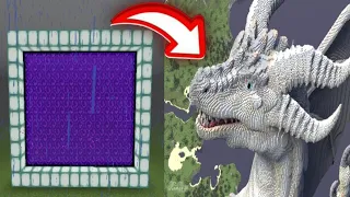 How To Build A Dragon Portal In Minecraft ( Working & Easy )