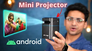 Mini Projector With Android 9 🔥 |  2GB RAM + 16GB Storage ⚡️ Built In Battery 🔋 | Pico Projector XB