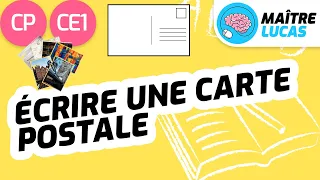 Ecrire une carte postale CP - CE1 - Itinéraire d'une lettre - Français - Productions d'écrits