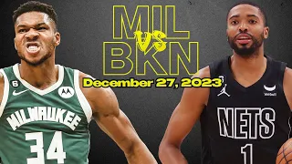 Milwaukee Bucks vs Brooklyn Nets Best Game Highlights - December 27, 2023 | 2023-2024 NBA Season