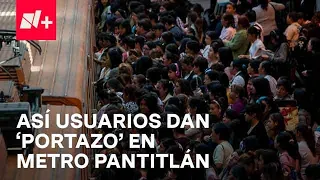 Metro CDMX: Usuarios dan portazo en Pantitlán por retraso en Línea 9 - Despierta