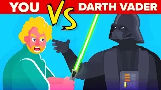 YOU vs Darth Vader - How Can You Defeat and Survive Him (Disney Star Wars Movies)