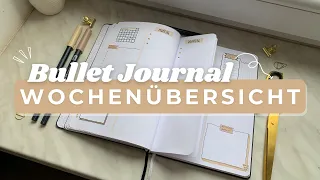 BULLET JOURNAL WOCHENÜBERSICHT: Bujo Setup Idee deutsch, minimal & Anfänger-freundlich; plan with me