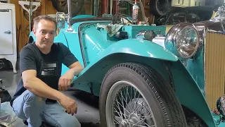 MG TC Brake Pushrod Inspection