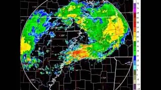 KNQA radar loop - 9-11-14 - Memphis flooding event