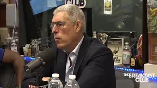 Lyor Cohen on the Breakfast Club explaining why he promotes drug culture in rap music