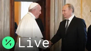 Putin Meets the Pope at the Vatican During Italy State Visit