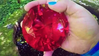 REAL GIANT RUBY GEM BIRTHSTONE FOUND AT THE WISHING WELL! Only on Fun House TV