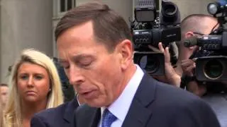 David Petraeus speaks after guilty plea