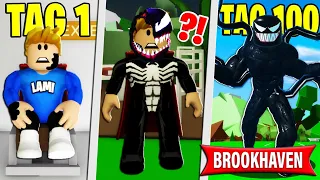 100 TAGE als VENOM in BROOKHAVEN! (Roblox Brookhaven 🏡RP | Story Deutsch)