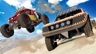 MASSIVE Land Rush Race with the NEW Dune Buggy in BeamNG Drive Update!