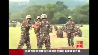 Тренировка Китайской армии с настоящей гранатой