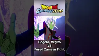 Dragon Ball Sparking! Zero Gogeta, Vegito VS Fused Zamasu Fight #shorts #dbz