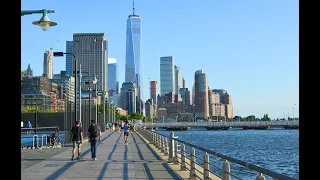NYC Walking Tour [4k]: Walking Hudson River Park