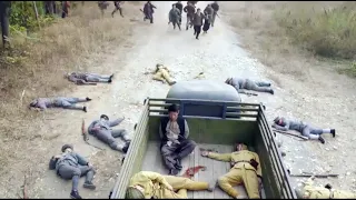 (Anti-Japanese Film) Japanese are transferring prisoners when masters ambush them, wiping them out