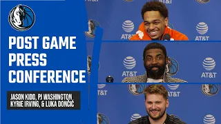 Jason Kidd, P.J. Washington, Luka Dončić & Kyrie Irving | Press Conference vs PHX | 02/22/24