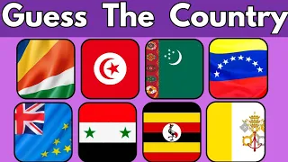 Guess The Country By it's Flag | Can You Guess These 40 Countries by Their Flags ❓
