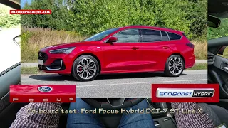 Ford Focus Hybrid DCT-7 ST-Line X on-board test - POV