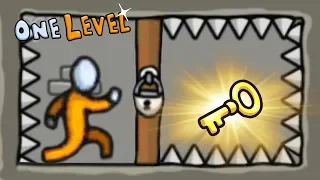 DANGER AT EVERY TURN! STICKMAN PRISON escape #3 in the game One LEVEL from Cool GAMES
