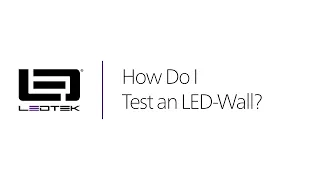 Testing an LED-Wall with NovaStar NovaLCT