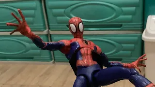 Spider-Man Into the Spider-Verse Peter Parker introduction recreation (Stop-Motion)