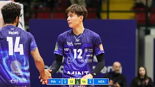 Ran Takahashi Dominated Against Piacenza in Italian Volleyball League !!!