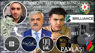 PAYLAŞ!  Rövnəq Abdullayevin Bakıda olan  milyonluq restoranları. İlk dəfə efirdə! YENİ ARAŞDIRMA!